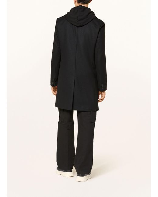HUGO Wollmantel MIGOR2541 in Black für Herren