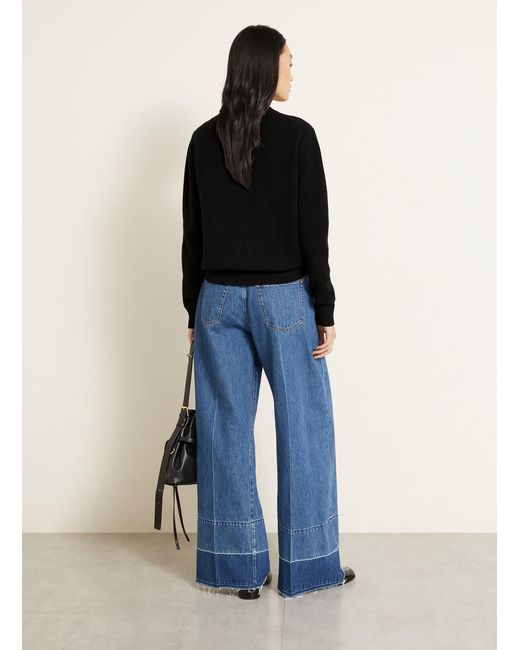 Givenchy Blue Pullover mit Cashmere