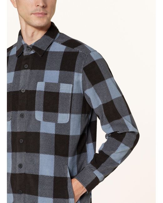 Meru Fleece-Overshirt PESSAC in Blue für Herren