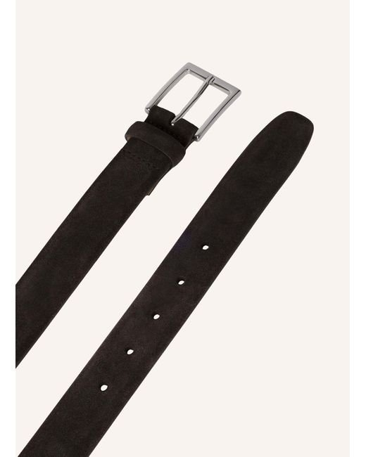 Hackett Gürtel SUEDE FEATHER EDGE in Black für Herren