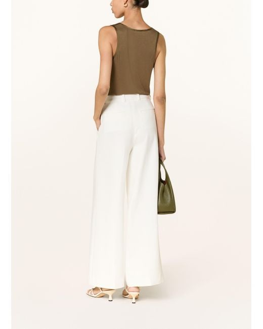 Reiss Green Top RUBY im Materialmix