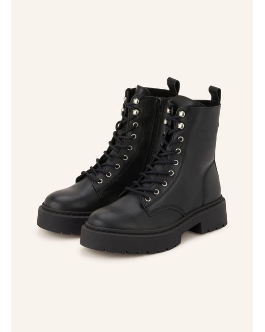 Steve Madden Black Schnürboots GUSTO