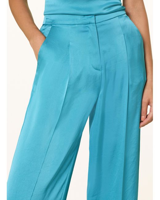 Luisa Cerano Blue Marlenehosen aus Satin