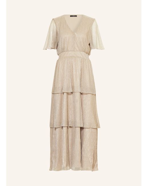 Ouí Natural Plisseekleid mit Glitzergarn