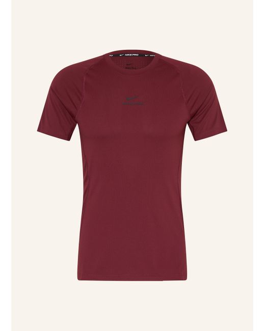 Nike T-Shirt PRO in Red für Herren