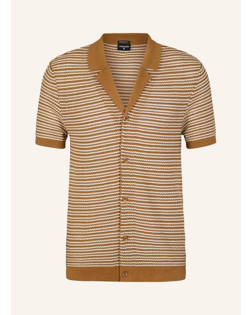 Strellson Strickhemd ADRIAN Slim Fit in Natural für Herren