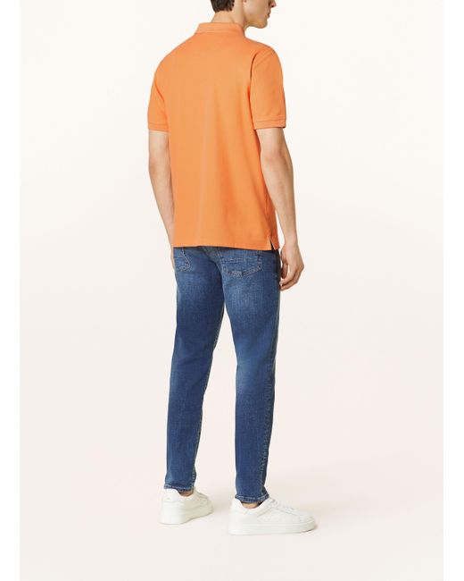 Fynch-Hatton Piqué-Poloshirt in Orange für Herren
