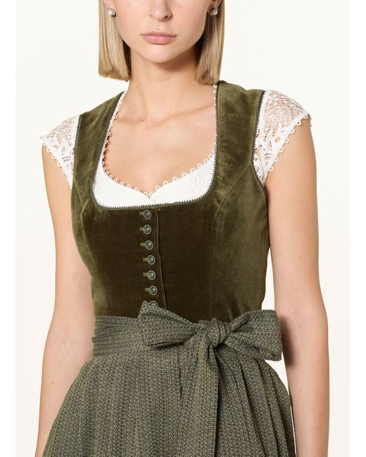 KINGA MATHE Natural Dirndlbluse SAMTHA aus Spitze