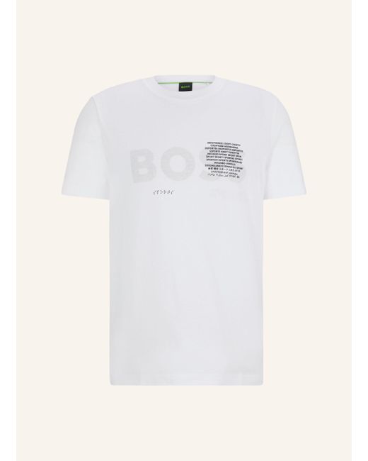 Boss T-Shirt TEE 3 Regular Fit in White für Herren