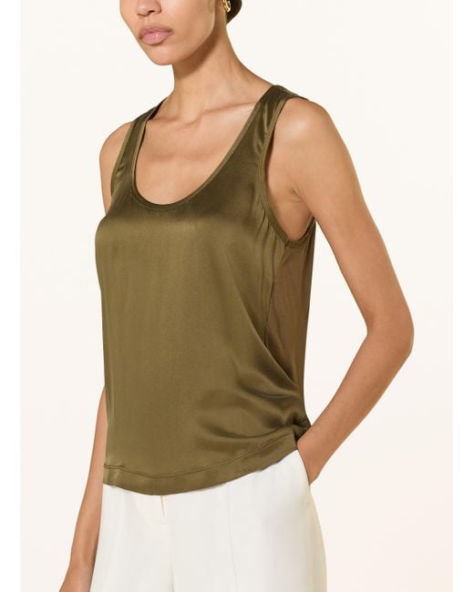 Reiss Green Top RUBY im Materialmix