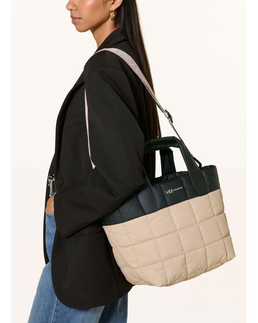 VEE COLLECTIVE Black Shopper PORTER TOTE SMALL mit Pouch