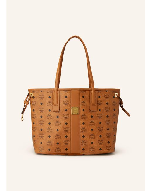 MCM Orange Shopper LIZ MEDIUM zum Wenden mit Pouch