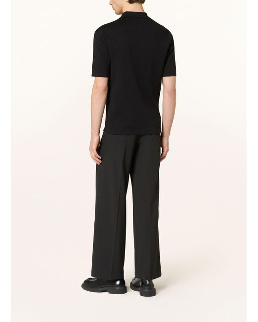 Fred Perry Strickhemd Regular Fit in Black für Herren