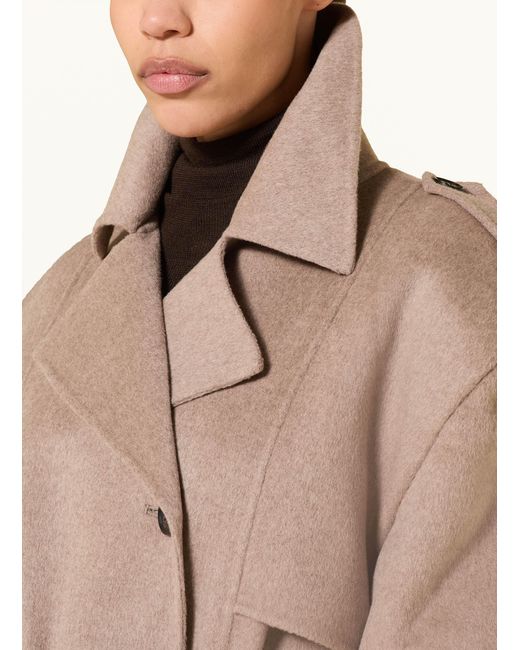 Frankie Shop Natural Wollmantel NIKOLA