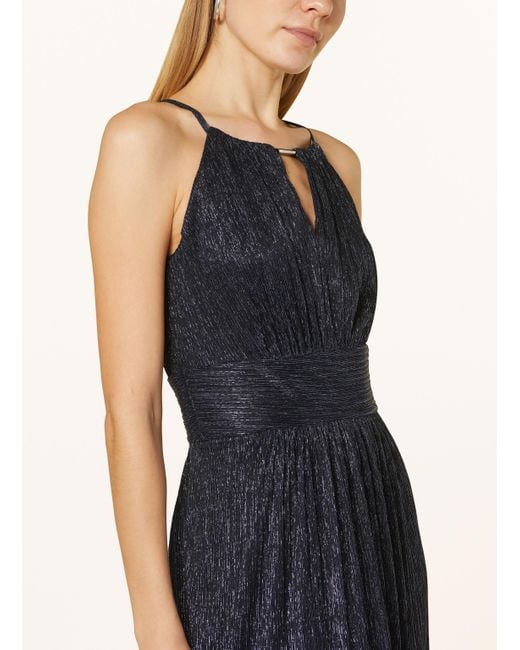 Swing Blue Abendkleid mit Glitzergarn