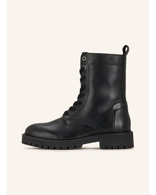 Marc O' Polo Black Schnürstiefel PHIA 15A