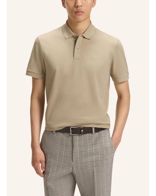 Boss Poloshirt PALLAS Regular Fit in Natural für Herren
