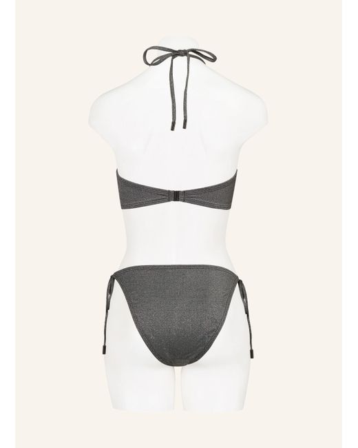 JETS Australia Black Bügel-Bikini-Top LUMEN mit Glitzergarn