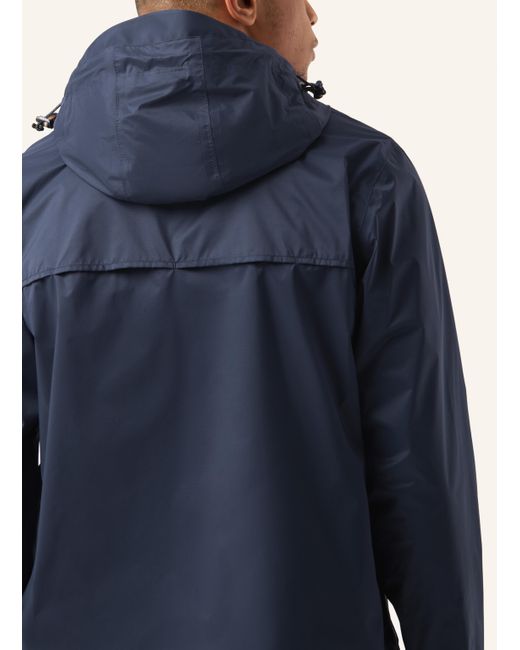 K-Way Regenjacke CHARMEL TRAVEL in Blue für Herren