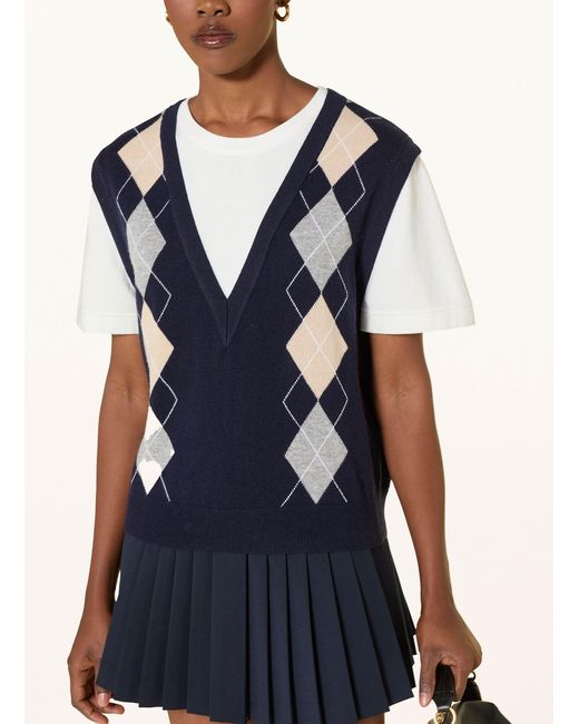 Sandro Blue Strickshirt