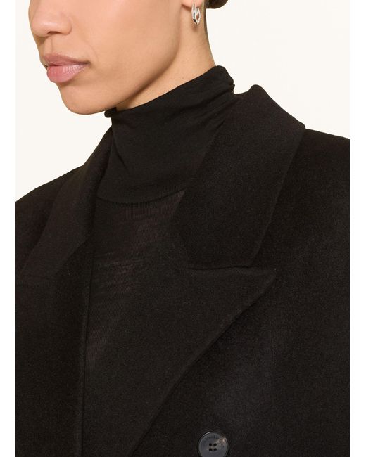 Frankie Shop Black Wollmantel GAIA