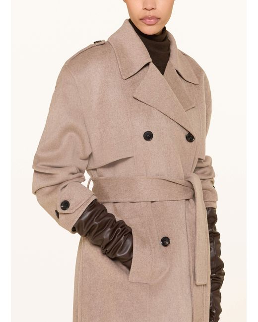 Frankie Shop Natural Wollmantel NIKOLA
