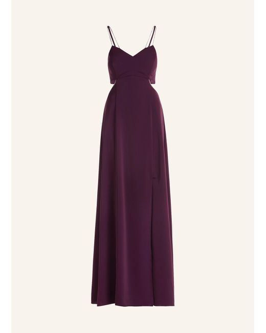 VM VERA MONT Purple Kleid mit Cut-outs und Schmucksteinen