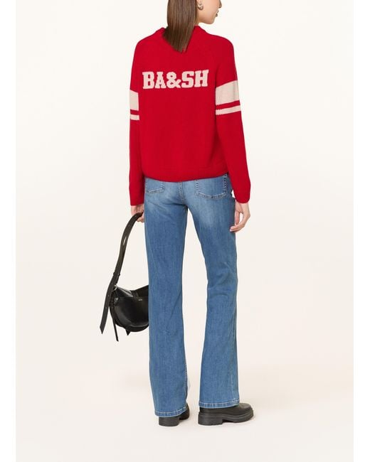 Ba&sh Red Cashmere-Pullover COBE