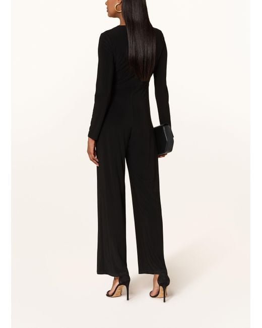 Joseph Ribkoff Black Jumpsuit in Wickeloptik