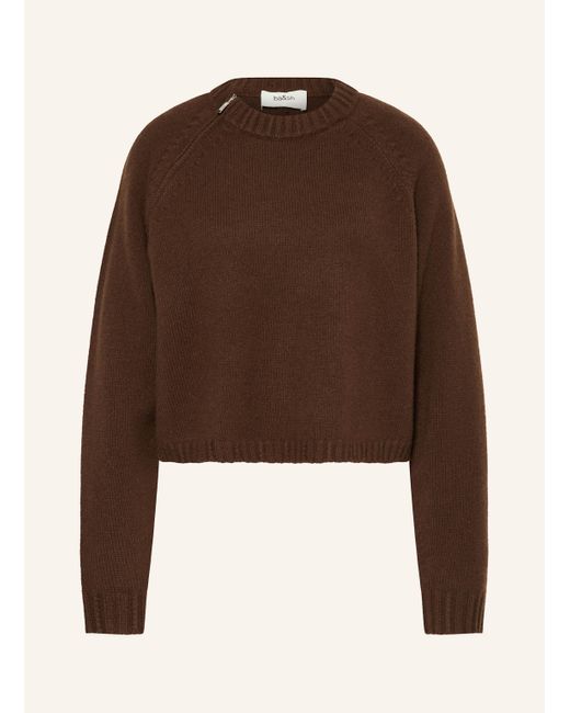 Ba&sh Brown Cashmere-Pullover CORVY
