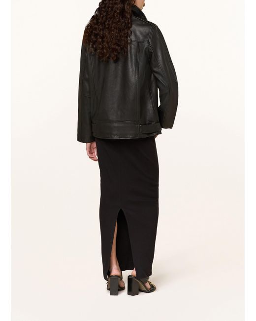 AllSaints Black Lederjacke BILLIE BIKER