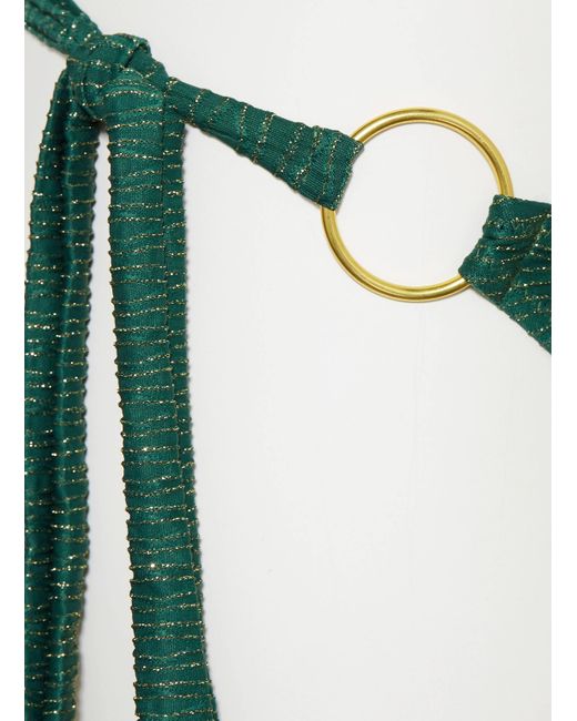 Banana Moon Green Triangel-Bikini-Hose TAKIA CALICARI mit Glitzergarn