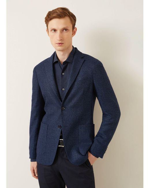 Zegna Sakko Extra Slim Fit mit Leinen in Blue für Herren