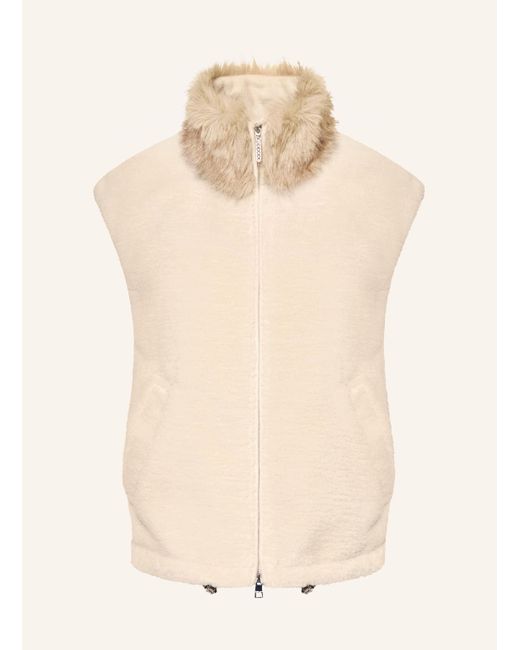 Marc Cain Natural Kunstfell-Weste
