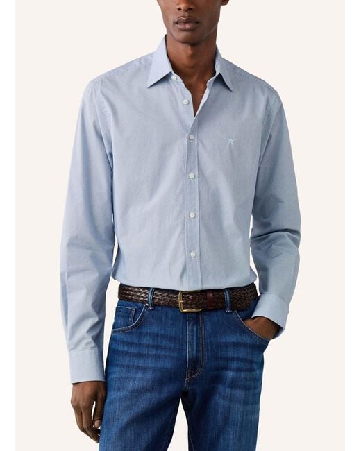 Hackett Freizeithemd MINI GEO PRINT in Blue für Herren