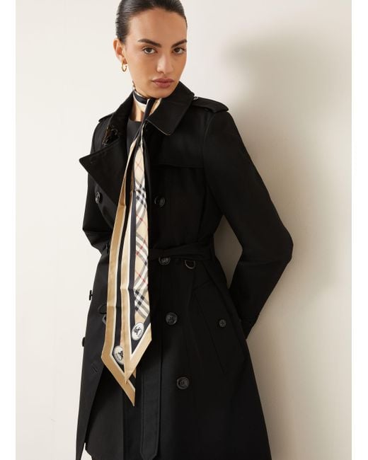 Burberry Trenchcoat in Schwarz Lyst DE