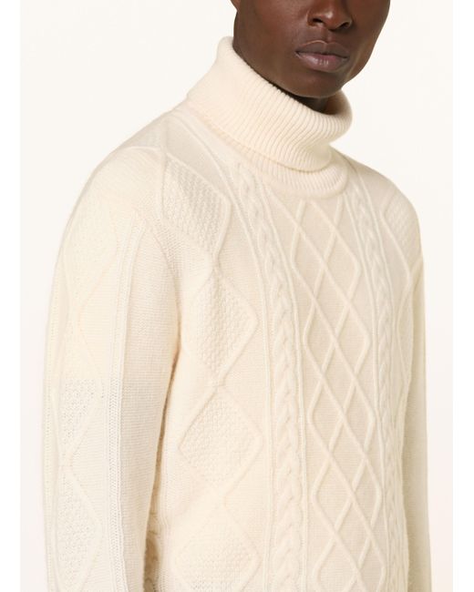 Tommy Hilfiger Rollkragenpullover in Natural für Herren