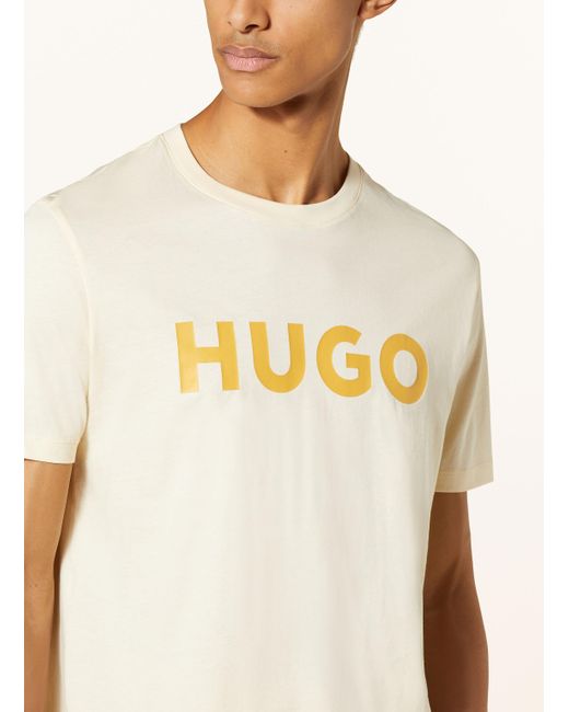 HUGO T-Shirt DULIVIO in Natural für Herren