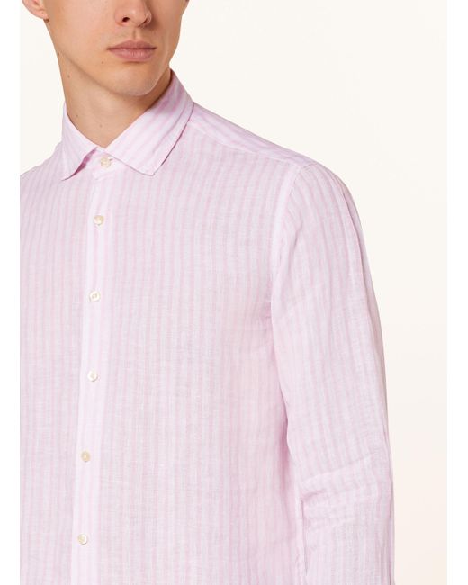 Cinque Leinenhemd CISTEVEN Regular Fit in Pink für Herren