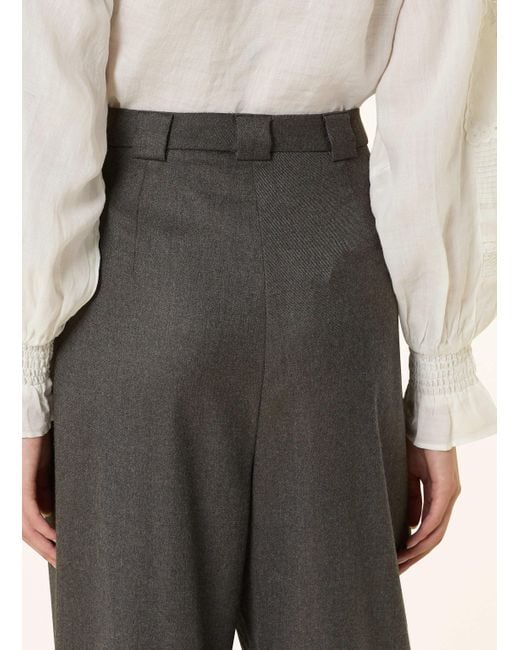 RAFFAELLO ROSSI Gray Flanellhose TAVIA