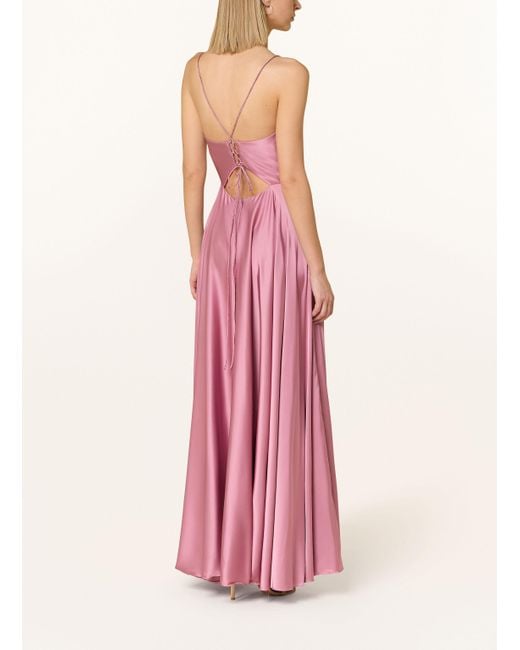 hey kyla Pink Abendkleid aus Satin