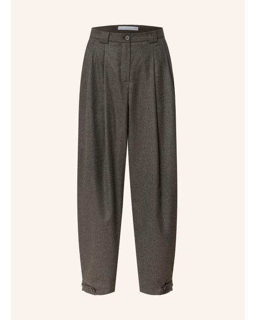RAFFAELLO ROSSI Gray Flanellhose TAVIA