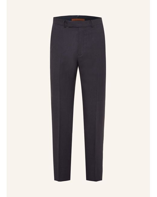 Zegna Anzughose Regular Fit aus Leinen in Blue für Herren