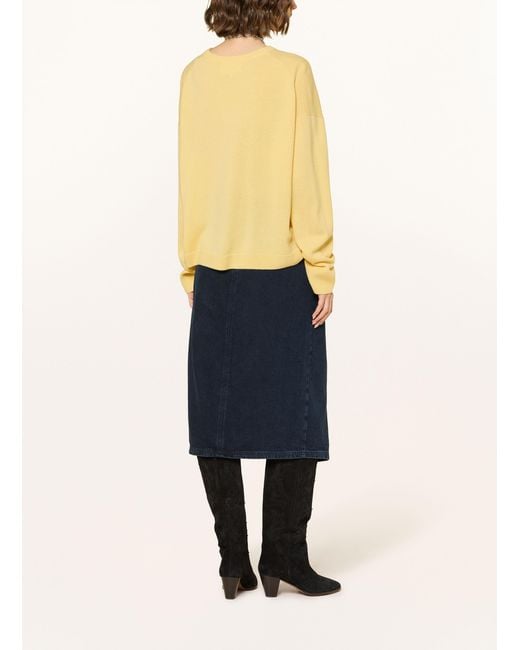 Ba&sh Yellow Cashmere-Pullover CHAYA