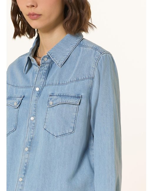 Ba&sh Blue Jeansbluse ADALI