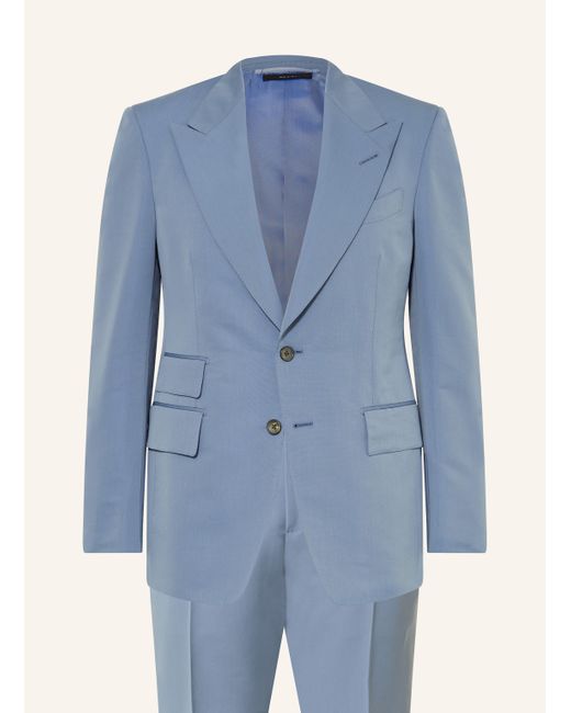 Tom Ford Anzug SHELTON Slim Fit mit Seide in Blue für Herren