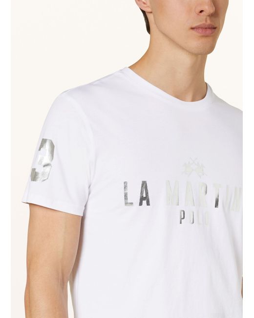 La Martina T-Shirt in White für Herren
