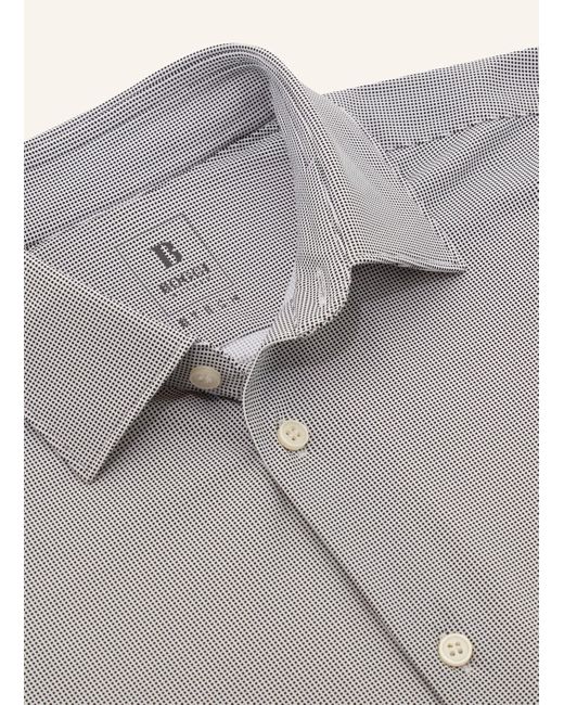 Boggi Jerseyhemd Slim Fit in Gray für Herren