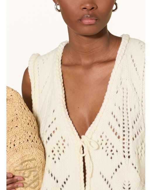 Ba&sh Natural Strickweste GILES