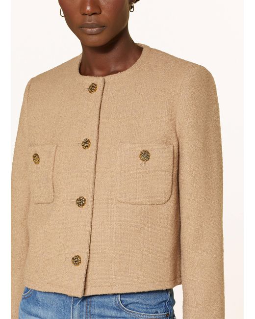 Ba&sh Natural Kastenjacke MEREDITH aus Bouclé